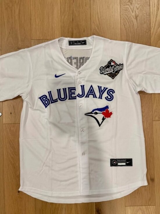 Nike Other - MLB Toronto Blue Jays Vladimir Guerrero Jr World Series Patch Jersey Large NWT